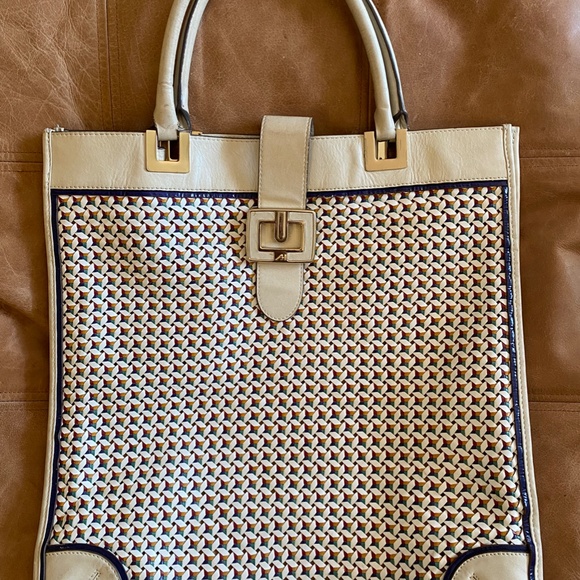 Anya Hindmarch cream leather large shoulder bag - Picture 2 of 6